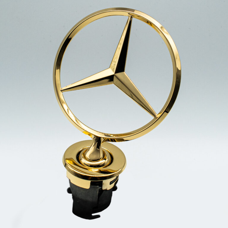 Fahrzeug Emblem vergolden lassen Mercedes Benz Dark Galvanik