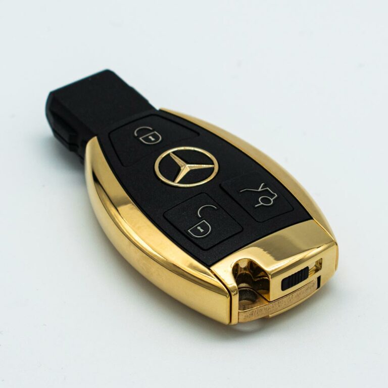 Autoschlüssel vergolden lassen Mercedes Benz DARK Galvanik