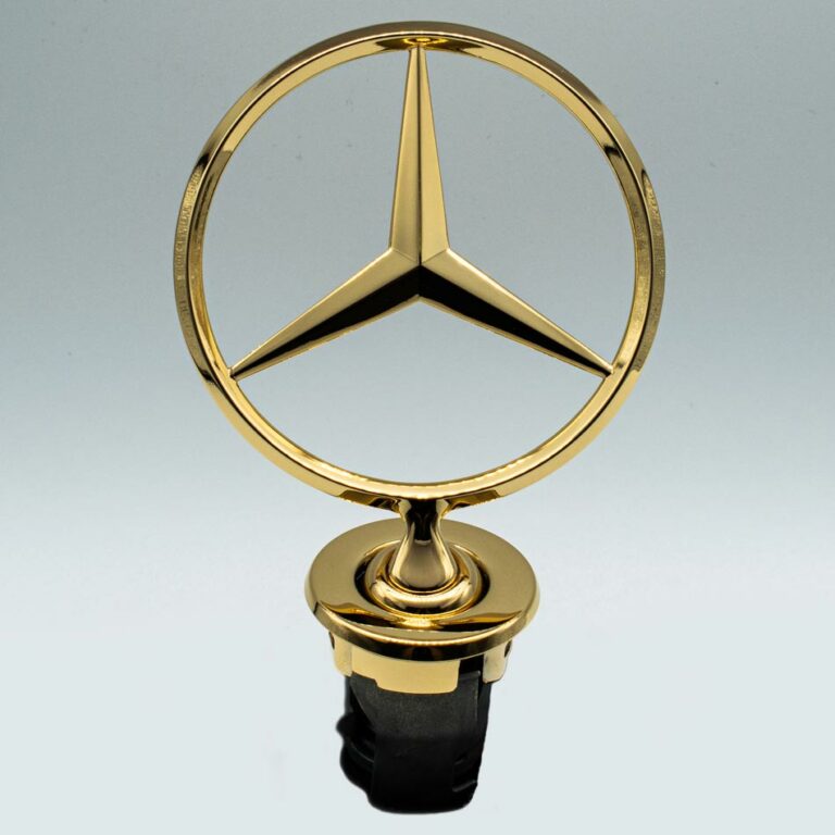 Fahrzeug Emblem vergolden lassen Mercedes Dark Galvanik