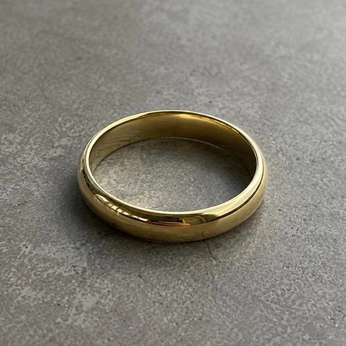 Ring vergolden lassen Beispiel gelbgoldener Ring